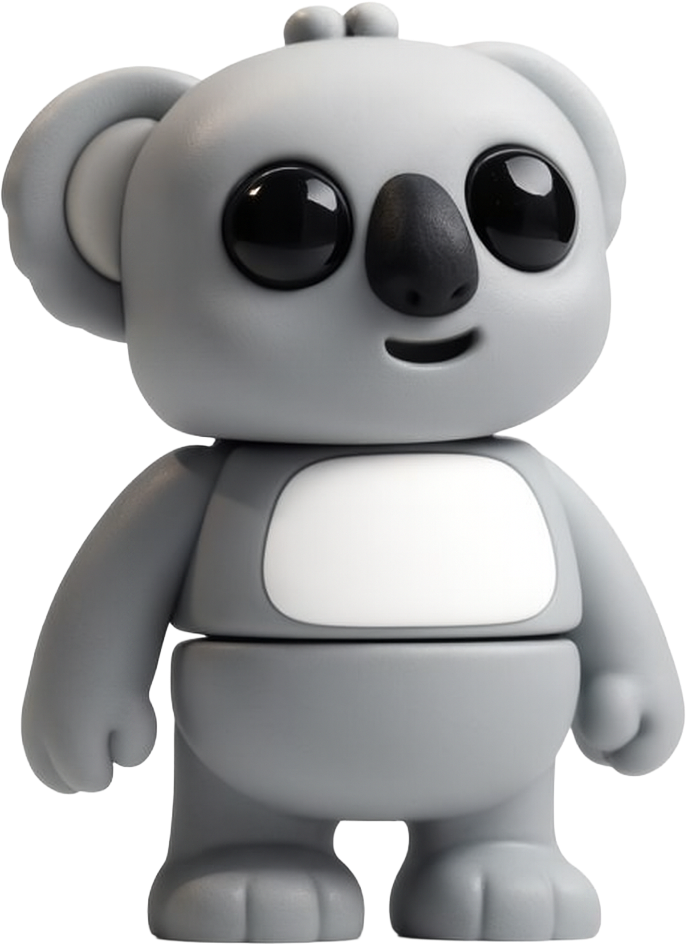 Koala, vista frente